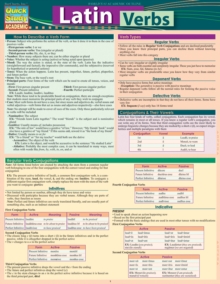 Image for Latin Verbs: QuickStudy Reference Guide