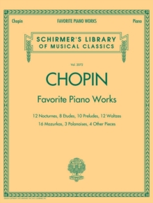 Image for Favorite Piano Works : Schirmer'S Library of Musical Classics, Vol. 2072