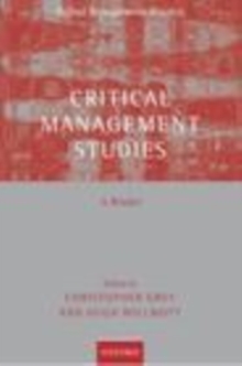 Image for Critical Management Studies: A Reader