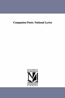 Image for Companion Poets : National Lyrics