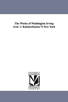 Image for The Works of Washington Irving Avol. 1