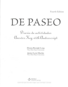 Answer Key and Audio Script for Long/Macian's De paseo