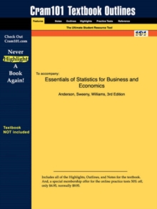 Image for Studyguide for Essentials of Statistics for Business and Economics by Anderson, ISBN 9780324145809