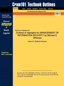 Image for Studyguide for Management of Information Security by Whitman, Michael E., ISBN 9781423901303