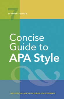 Image for Concise guide to APA style  : the official APA style guide for students