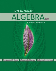 Image for Intermediate algebra  : a guided approach