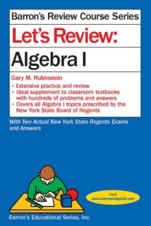Image for Let's Review Algebra I