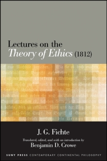 Image for Lectures on the Theory of Ethics (1812)
