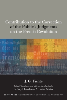 Image for Contribution to the Correction of the Public's Judgments on the French Revolution