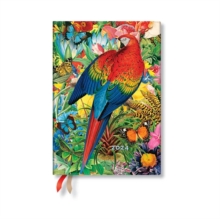 Tropical Garden (Nature Montages) Midi 12-month Dayplanner 2024