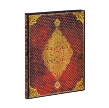 Golden Trefoil Ultra Lined Hardcover Journal (Elastic Band Closure)