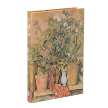 Cezanne’s Terracotta Pots and Flowers Mini Lined Hardback Journal (Elastic Band Closure)