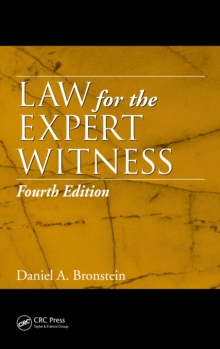Image for Law for the expert witness