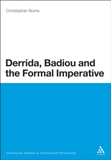Image for Derrida, Badiou and the formal imperative
