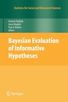 Image for Bayesian Evaluation of Informative Hypotheses