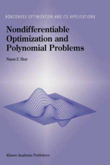 Image for Nondifferentiable optimization and polynomial problems