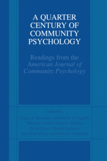 Image for Quarter Century of Community Psychology: Readings from the American Journal of Community Psychology