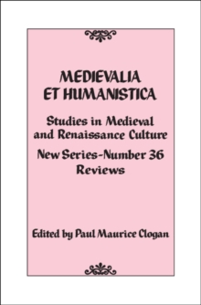 Image for Medievalia et Humanistica, No. 36: Studies in Medieval and Renaissance Culture