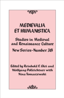 Image for Medievalia et Humanistica, No. 38