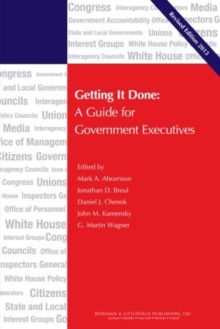 Image for Getting It Done : A Guide for Government Executives