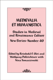 Image for Medievalia et humanistica: studies in medieval and Renaissance culture.