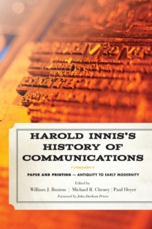 Image for Harold Innis's History of Communications