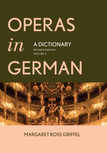 Image for Operas in German  : a dictionary