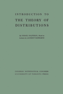Image for Introduction to the Theory of Distributions