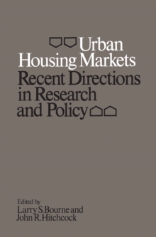 Image for Urban Housing Markets: Recent Directions in Research and Policy