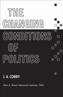 Image for Changing Conditions of Politics