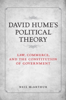Image for David Hume's Political Theory: Law, Commerce and the Constitution of Government