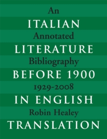 Image for Italian Literature before 1900 in English Translation