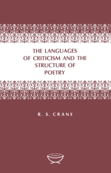 Image for Languages of Criticism and the Structure of Poetry
