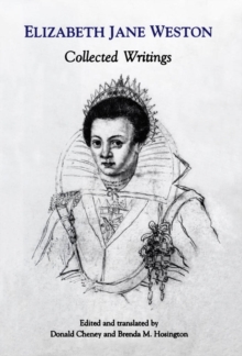 Image for Elizabeth Jane Weston: Collected Writings