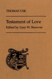 Image for Thomas Usk's Testament of Love: A Critical Edition