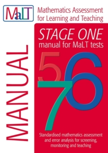 Image for MaLT Stage One (Tests 5-7) Manual (Mathematics Assessment for Learning and Teaching)