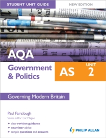 Image for AQA AS government & politicsUnit 2,: Governing modern Britain