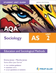 Image for AQA AS sociologyUnit 2,: Education and sociological methods