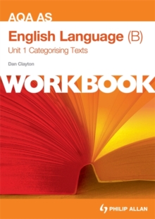 Image for AQA B AS English languageUnit 1 workbook,: Categorising texts