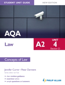 Image for AQA A2 law.: (Concepts of law)
