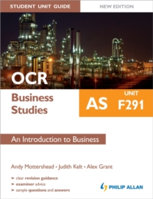 Image for OCR AS business studiesUnit F291,: An introduction to business