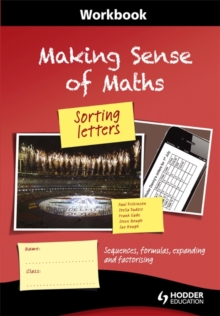 Image for Making Sense of Maths: Sorting Letters - Workbook