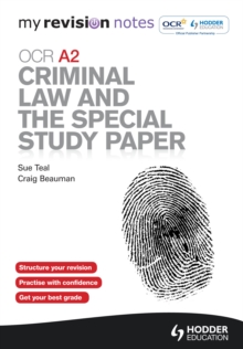 Image for OCR A2 criminal law and the special study paper