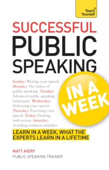Image for Successful public speaking in a week