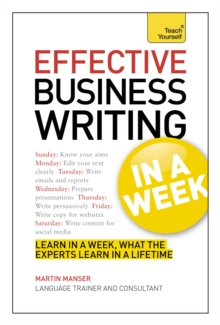 Image for Effective business writing in a week