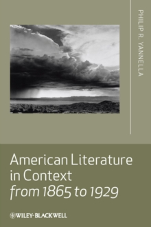 Image for American literature in context from 1865 to 1929