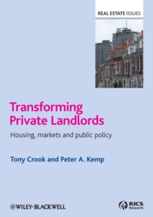 Image for Transforming private landlords: housing, markets & public policy