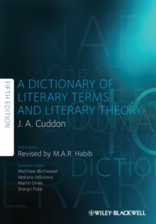 Image for A Dictionary of Literary Terms and Literary Theory