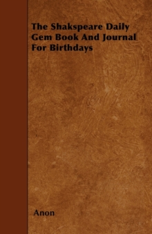 Image for The Shakspeare Daily Gem Book And Journal For Birthdays