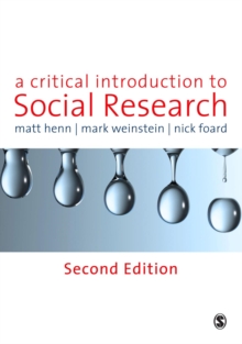 Image for A Critical Introduction to Social Research